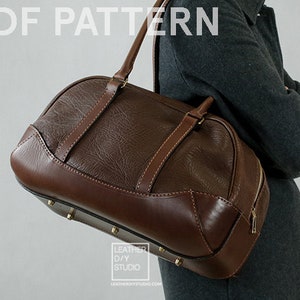 Duffle bag 17inch  pattern video tutorial included/weekender bag pattern/travel bag patterns/with instruction/how to pattern/DIY bag pattern