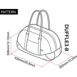 Canvas Car Storage Bag Template-With Instruction