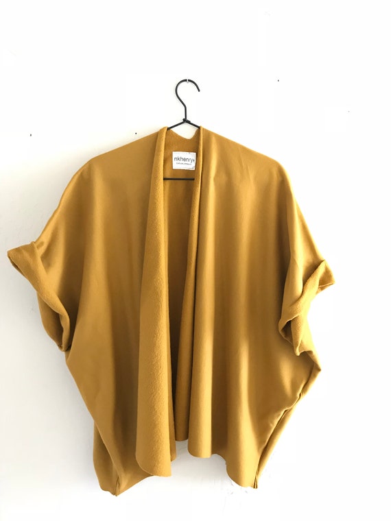 mustard yellow cardigan sweater