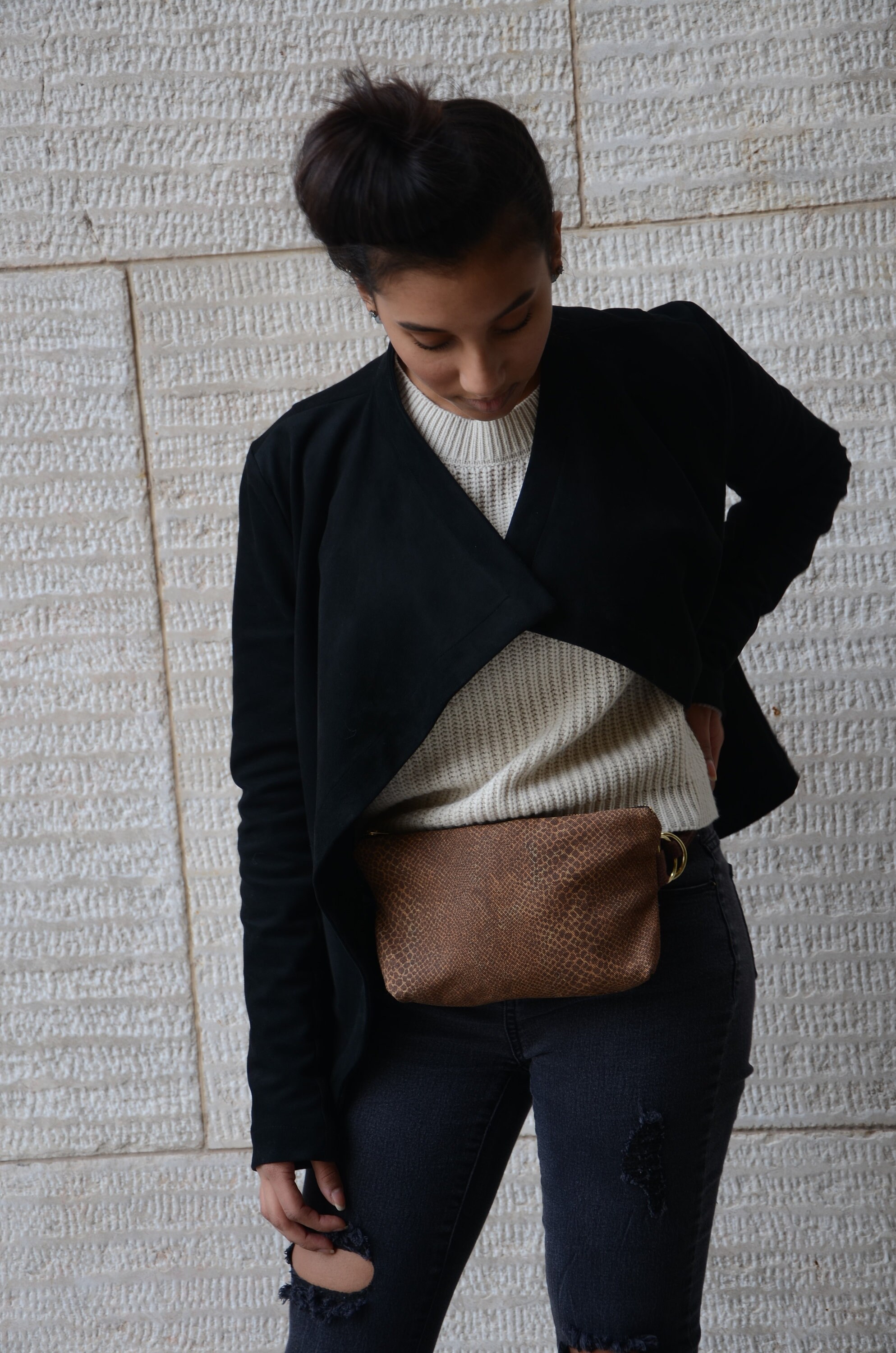 cheetah print fanny pack