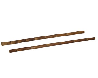 WF1930A  Pair Escrima Kali Arnis Iron Bamboo Fighting Sticks karate taekwondo RARE