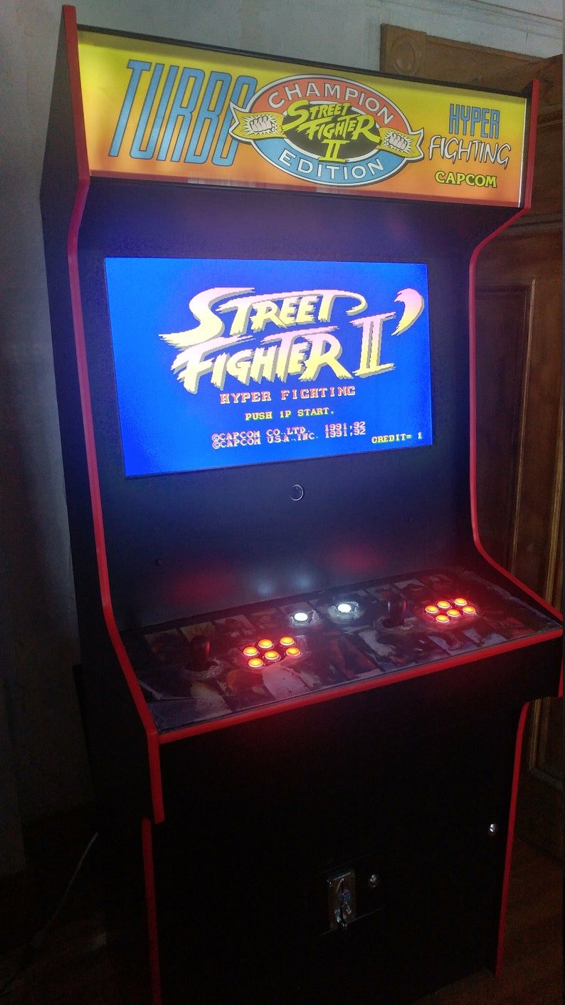 Super Street Fighter Ii Arcade Cabinet Machine 999 Games Etsy