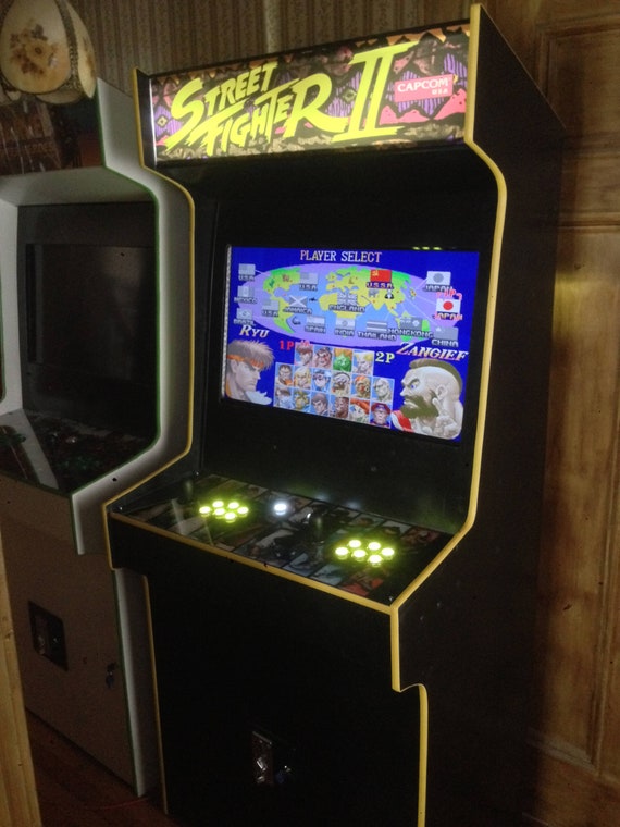 Super Street Fighter Ii Arcade Cabinet Machine 999 Games Etsy
