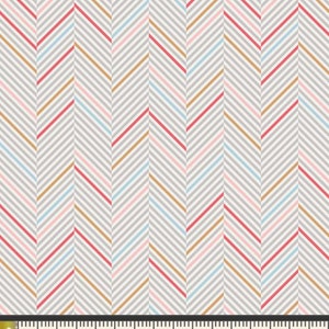 Chopsticks Rainbow - Playground Amy Sinibaldi. Art Gallery Fabrics. Chevron Premium Cotton PLG-22342 Sold by 1/2 Yard Continuous Increments
