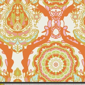 Grand Opulence Citrus - Indigo & Aster  by Bari J., Art Gallery Fabrics Premium Cotton, AGF, IDA-24802, Sold by Half Yard Increments