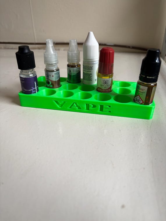 elf bar vape uk 21-bottle Vape Juice Holder for 10 Ml Bottles | E-liquid Storage Rack | Vape  Organizer Stand 3D Printed