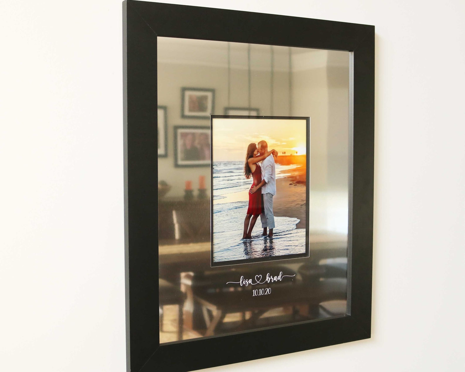 Wedding Signature Frame, Photo Frame, Signature Mat, Guest Book