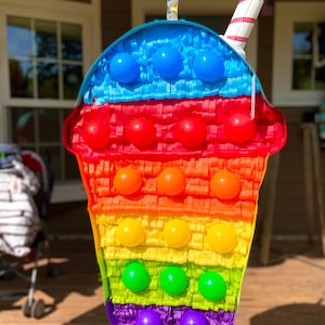 Rainbow Pop it Pinata