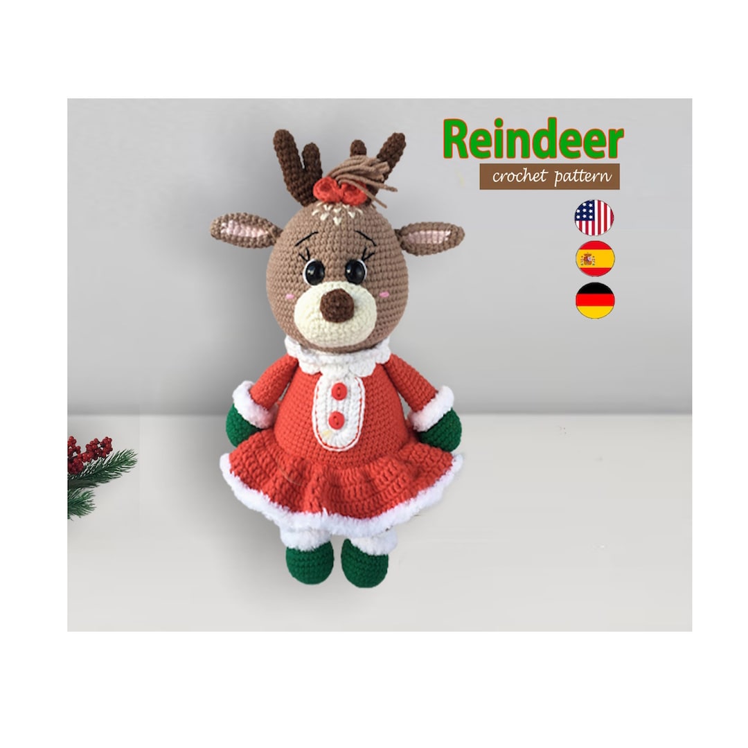 Crochet Reindeer / Christmas Toy main image 1