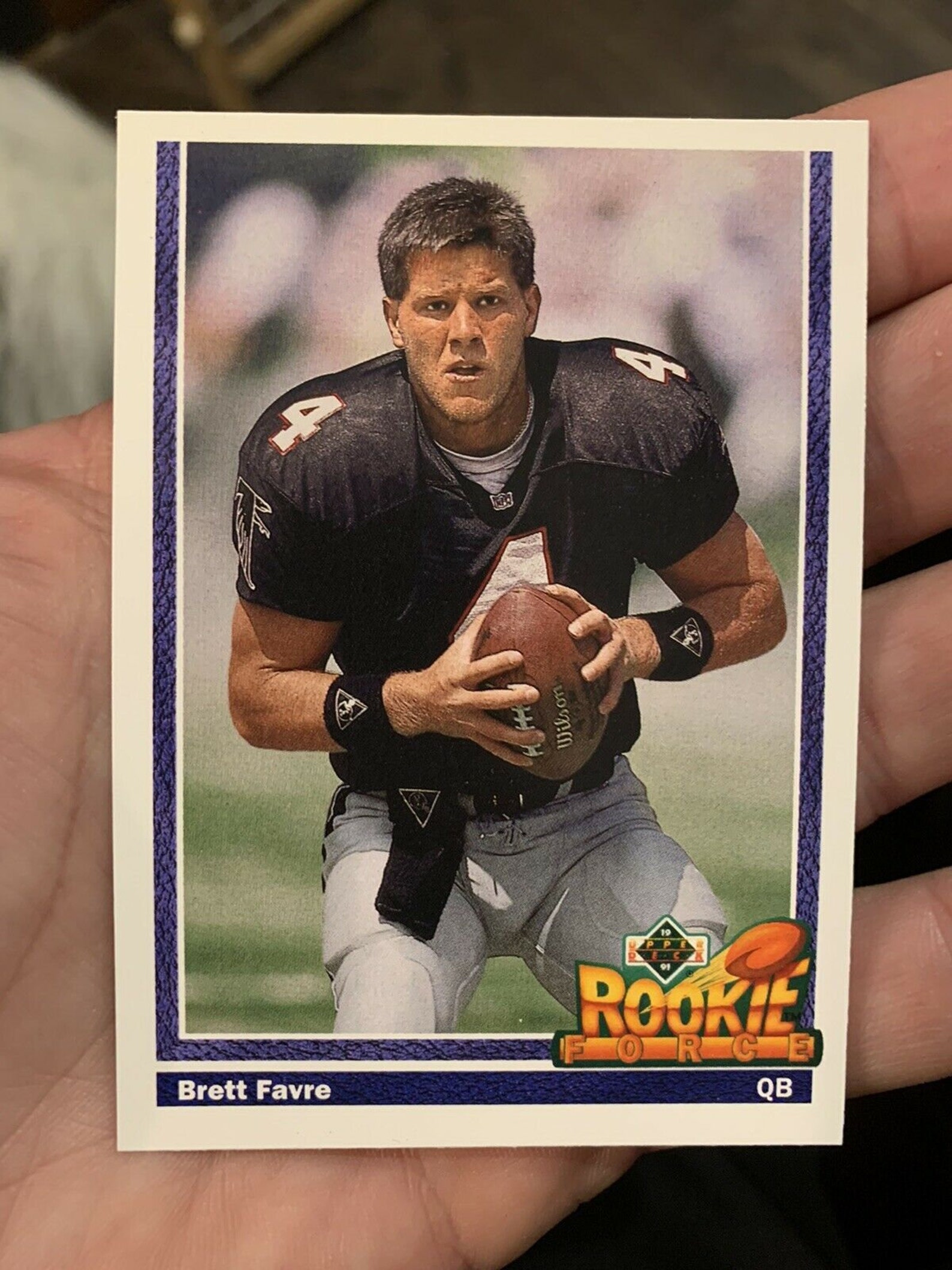 1991 Upper Deck Brett Favre Rookie Card #647