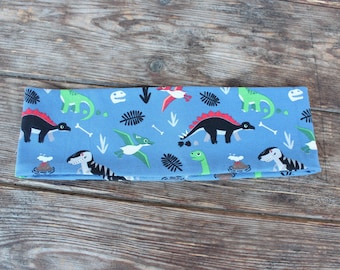 Kinder Stirnband, Turban Stirnband, Bandeau Stirnband, Stirnband mit Dinosaurier, Stirnband