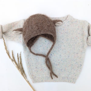 Oversize Strickpullover Confetti Kleinkind Chunky Sweater unisex bio Baumwolle Bild 8