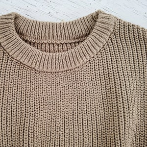 Oversize Strickpullover Kleinkind Chunky Sweater unisex bio Baumwolle image 9