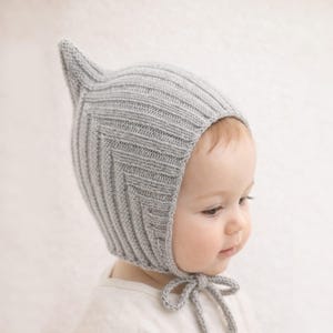 Zwergenmütze aus 100% Baby Alpaka | Pixiemütze Baby & Kleinkind | Handgestrickte Zipfelmütze Unisex | Bio Naturwolle | Geschenk zur Geburt