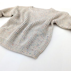 Oversize Strickpullover Confetti Kleinkind Chunky Sweater unisex bio Baumwolle Bild 7