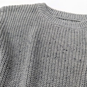 Oversize Strickpullover Confetti Kleinkind Chunky Sweater unisex bio Baumwolle Bild 5