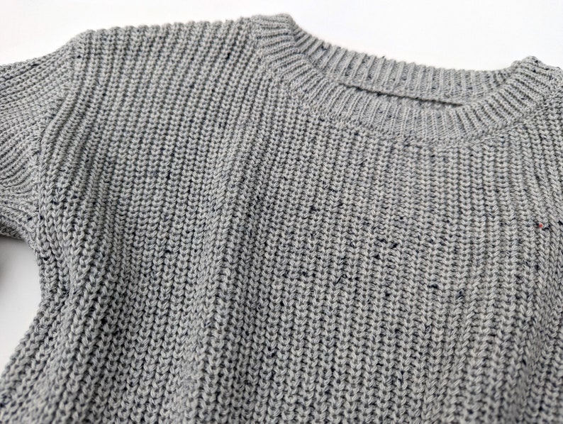 Oversize Strickpullover Confetti Kleinkind Chunky Sweater unisex bio Baumwolle Bild 5