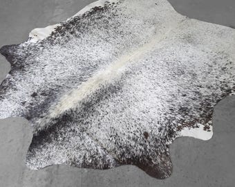 Exotic Cowhide Rug – Natural Hair-on-Hide Leather (7.0X6.3')