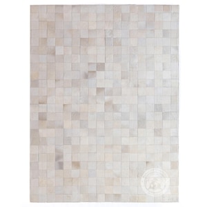 Premium Cowhide Patchwork Rug Squares: Handmade Luxury for Your Home