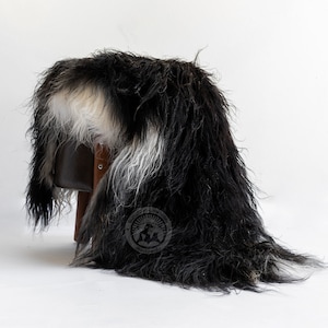 Sheepskin Rug Black  - Long Hair