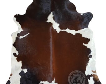 Mahogany Cowhide Rug, Brazilian Leather Hide - M/L/XXL