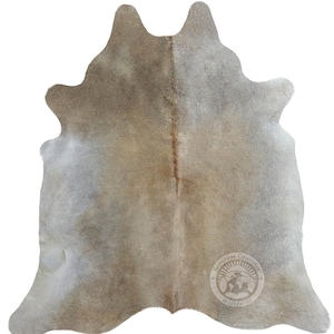 Gray Cowhide Rug - Real Hair-on-Hide Area Rug - Premium Brazilian Cowhide