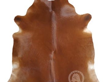 Real Brown Cowhide Rug, M/L/XXL