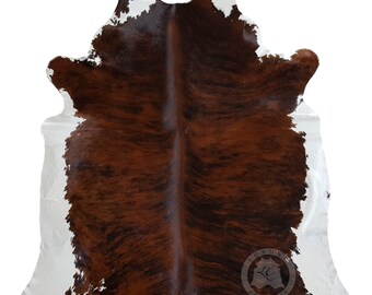 Brindle Cowhide Rug - Western Living Room Rug - M/L/XXL