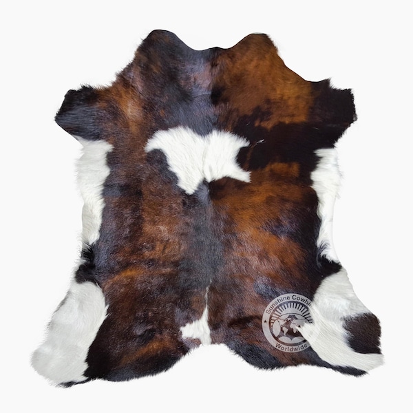 Tricolor Calfskin Rug - Perfect for Leatherworking & Artisan Creations