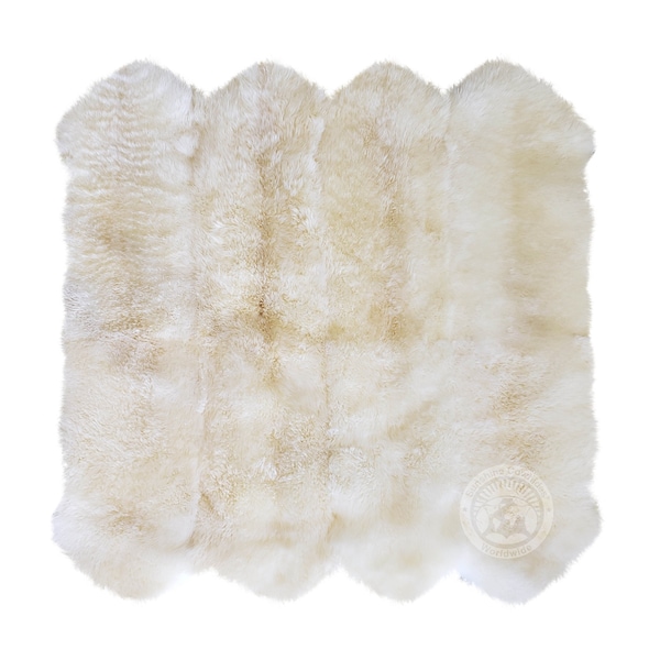 Premium New Zealand White Sheepskin Rugs: Luxurious Comfort in Various Sizes