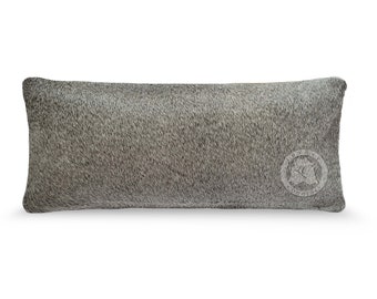 Cowhide Pillow Cover - Lumbar Pillow - Size 7"x15"