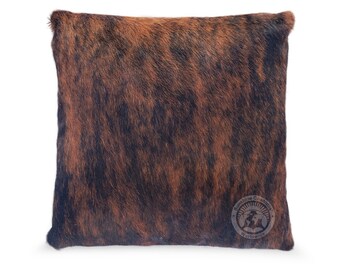 Koeienhuid kussensloop - gestroomd - kussensloop - 20 x 20''
