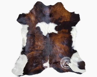 Tricolor Calfskin Rug - Perfect for Leatherworking & Artisan Creations