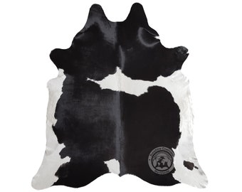 Real Cowhide Rug Black and White - Size M/L/XXL