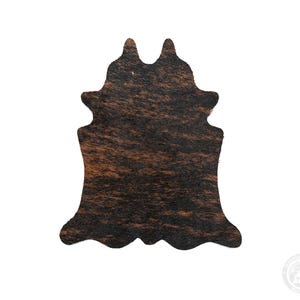Untersetzer in Kuhfellform | Getränkeuntersetzer aus echtem Leder | Western-Deko | Rustikales Gastgeschenk für Hochzeiten | Einzugsgeschenk Bild 7