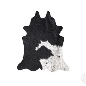 Untersetzer in Kuhfellform | Getränkeuntersetzer aus echtem Leder | Western-Deko | Rustikales Gastgeschenk für Hochzeiten | Einzugsgeschenk Bild 9