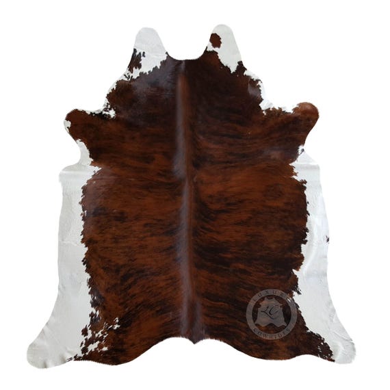 Brindle Cowhide Rug - Western Living Room Rug - M/L/XXL