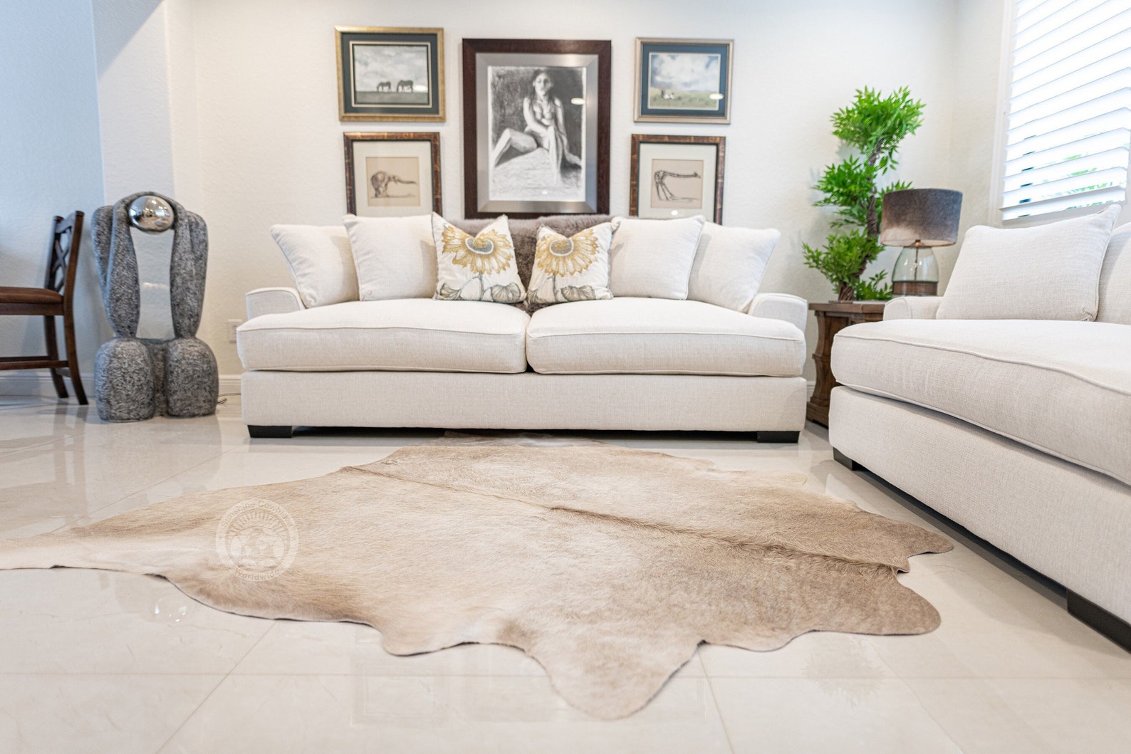 Real Cowhide Rug Champagne - M/L/XXL - Etsy UK
