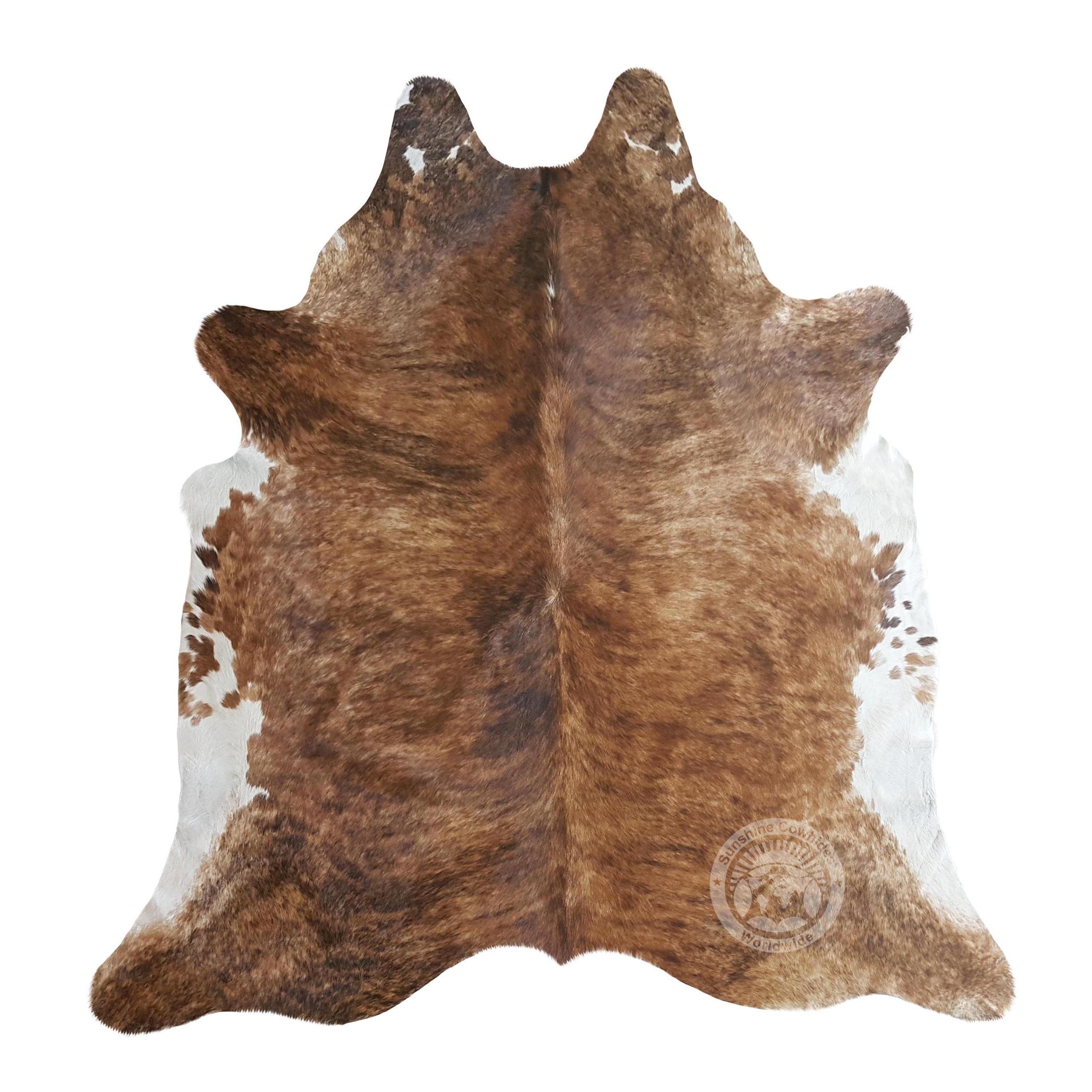Real Brindle Cowhide Rug, M/L/XXL