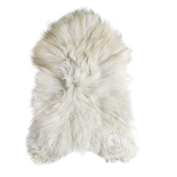 Sheepskin Rug Ivory, Long Hair