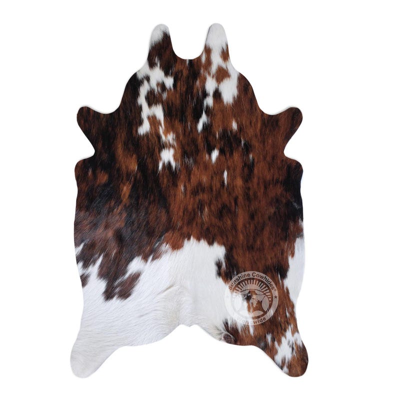 Tricolor Kohudsmatta - Liten Kohud - Western Style - Mini Hud 60x90 cm Tricolor