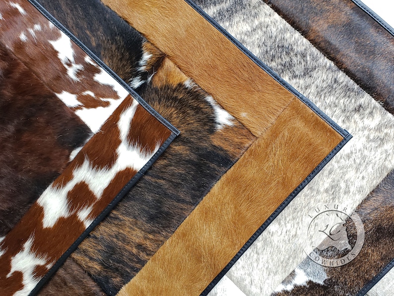 RECTANGULAR COWHIDE RUG 3'x5' Star Etsy