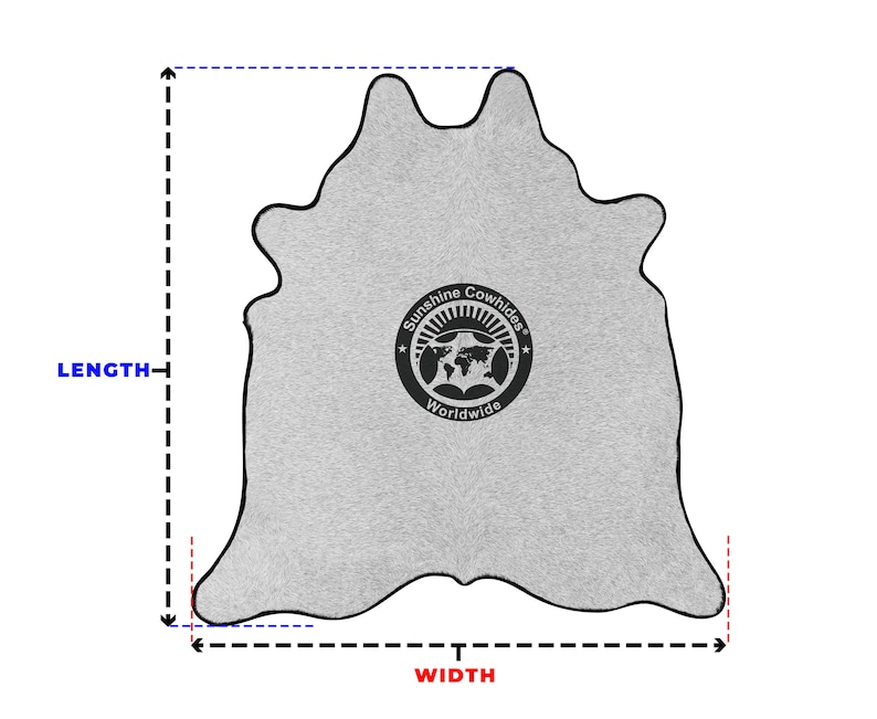 Tricolor Cowhide Rug Size 6.6X7.0 FT Colombian Hide Etsy Canada