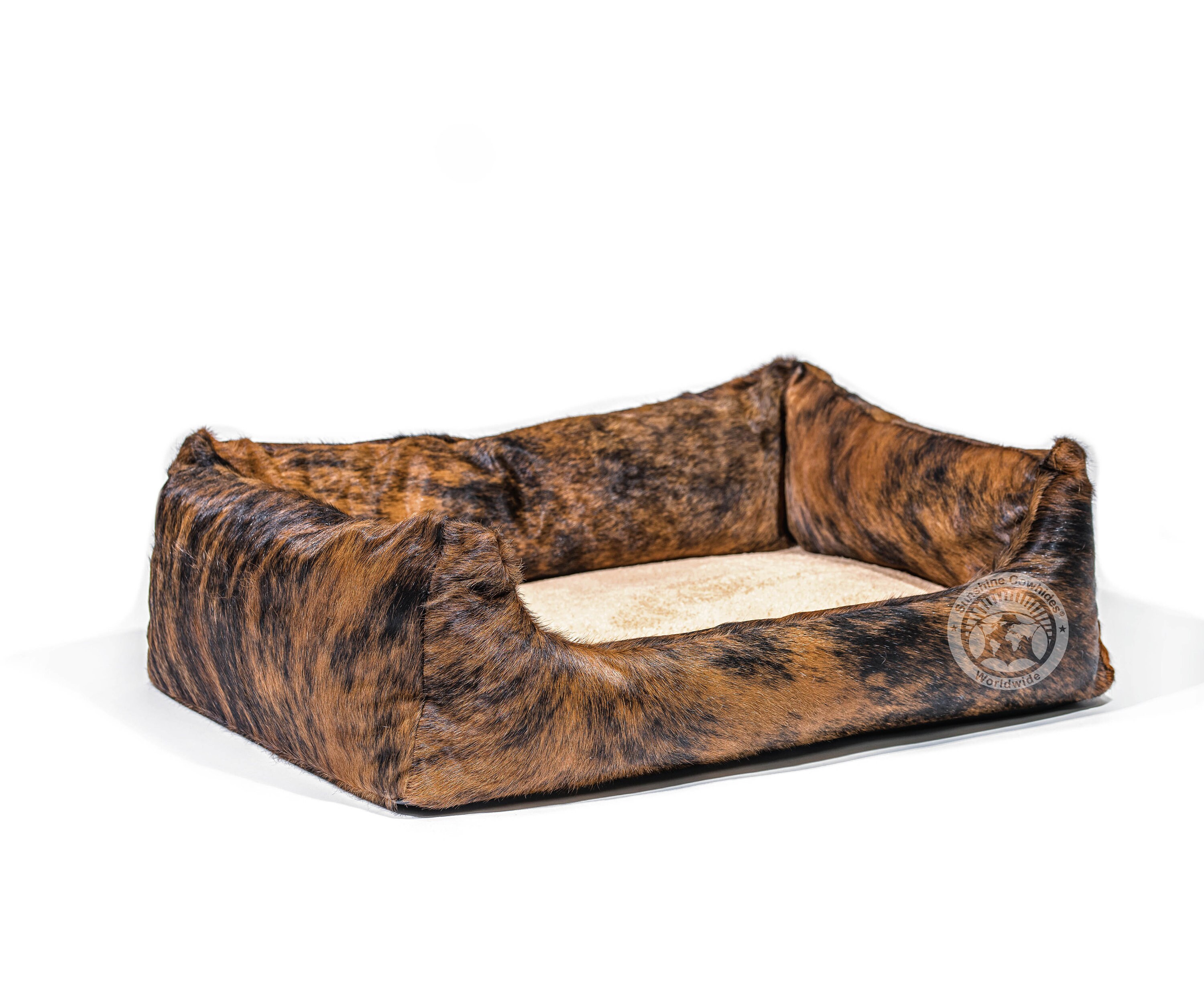 Handmade Dog Bed made of Real Cowhide Size 22x29x8 Etsy