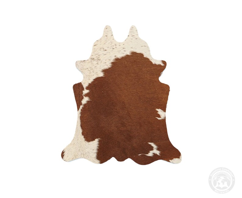 Untersetzer in Kuhfellform | Getränkeuntersetzer aus echtem Leder | Western-Deko | Rustikales Gastgeschenk für Hochzeiten | Einzugsgeschenk Bild 5