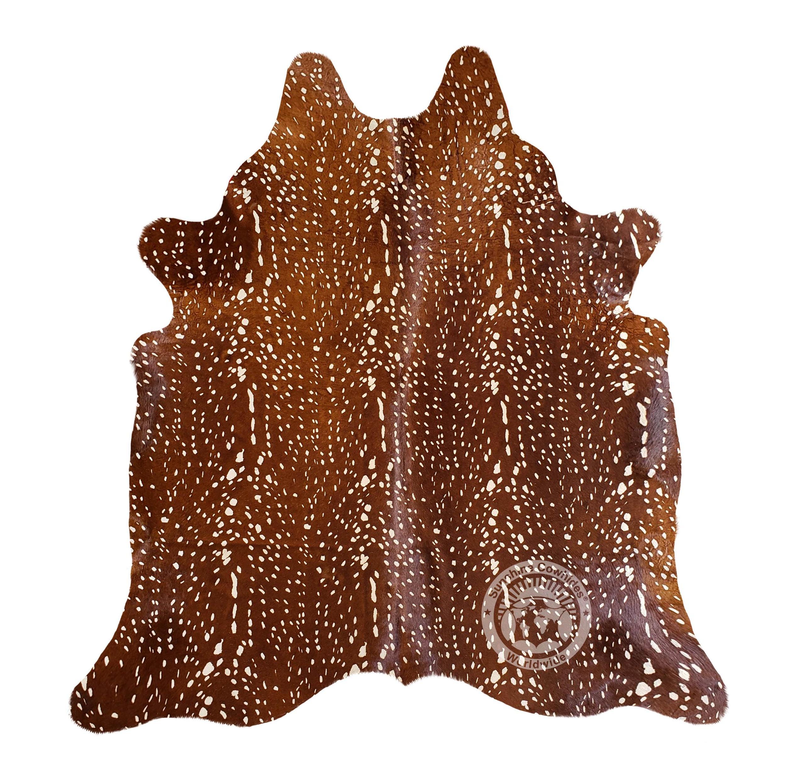 Peau De Springbok Véritable – Tapis Animalier – Marron, 20x35 Pouces