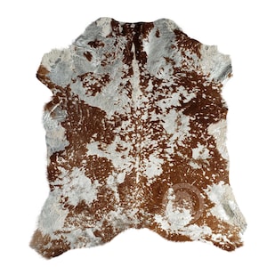 Cuir de veau argenté métallisé : tapis de travail du cuir marron (2,5-3 x 3 pi)