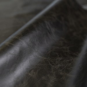 Premium Full Grain Leather Scrap upholstery, Leather Sheets - Black