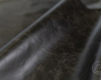 Black Full Grain Leather Sheets: Upholstery & Crafts