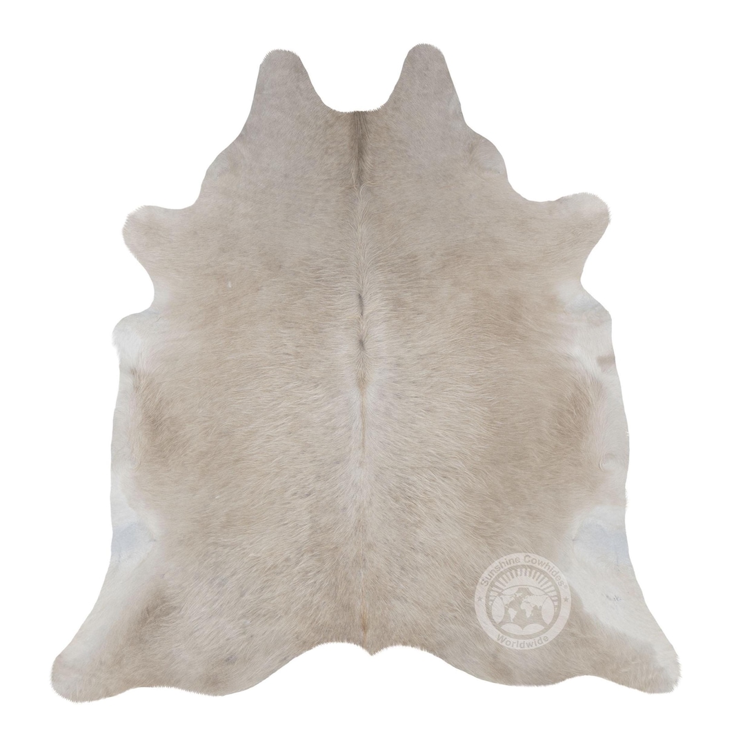 Real Cowhide Rug, Champagne, Brazilian Origin, Natural Accent Rug - Etsy